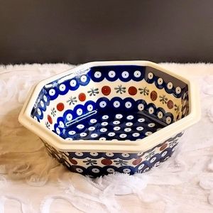 BOLESLAWIEC Octogon Bowl